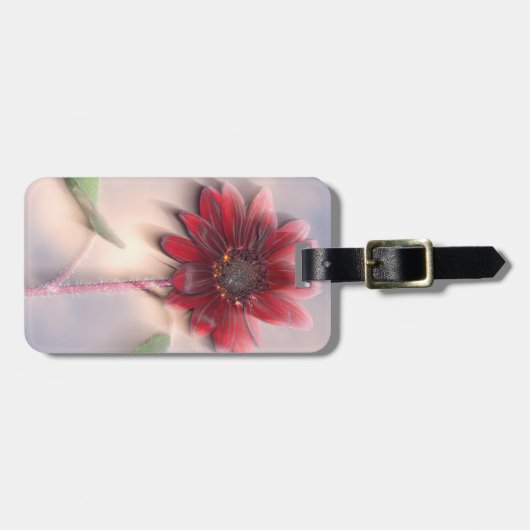 Hybride Sonnenblume im Wind Gepäckanhänger (Vorderseite horizontal)