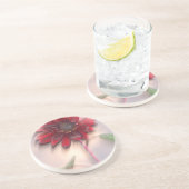 Hybride Sonnenblume im Wind Getränkeuntersetzer (Seite)