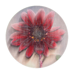 Hybride Sonnenblume im Wind Schneidebrett