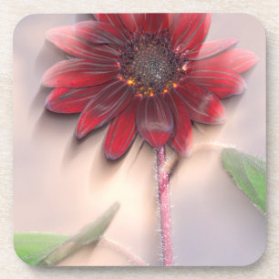 Hybride Sonnenblume im Wind Untersetzer