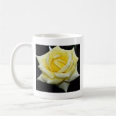 Hybride weiße Blumen Tee-Rosen-"Helmut Schmidt" Kaffeetasse (Links)