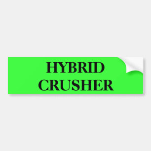 HYBRIDE ZERKLEINERUNGSMASCHINE AUTOAUFKLEBER