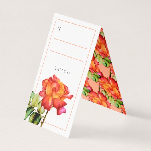 Hybridtee Rose Orangensaft (Rückseite)