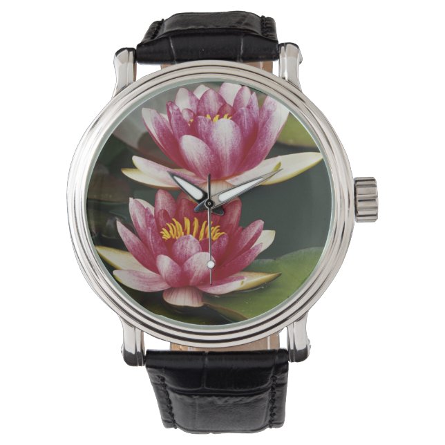 Hybridwasserlilie Armbanduhr (Vorderseite)
