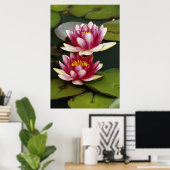 Hybridwasserlilie Poster (Heimbüro)