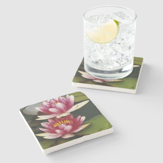 Hybridwasserlilie Steinuntersetzer (Seitenansicht)