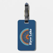 Hyco Lake North Carolina Rainbow Gepäckanhänger (Rückseite vertikal)