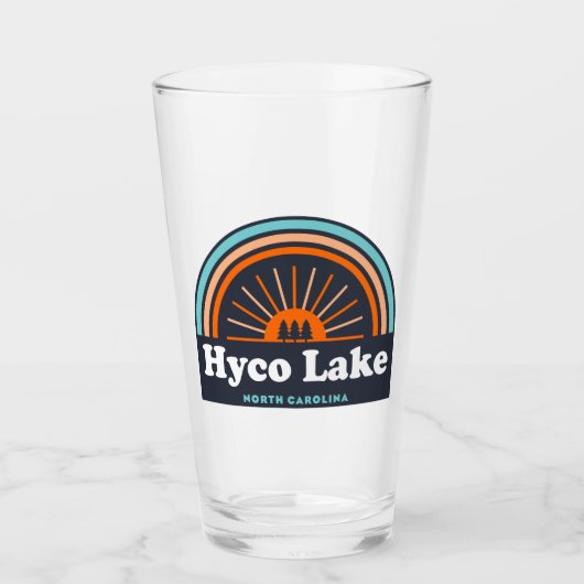 Hyco Lake North Carolina Rainbow Glas (Vorderseite)