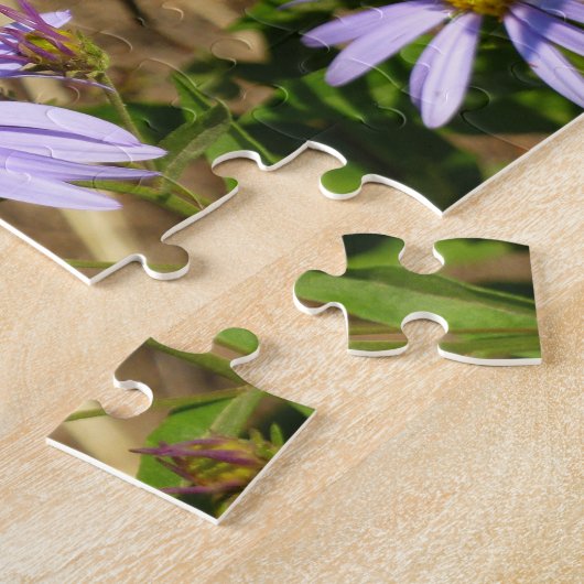 Hydaspe Fritillary auf Lila Aster-Blume Puzzle (Seite)