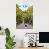 Hyde Park London Reiseplakat Poster (Heimbüro)