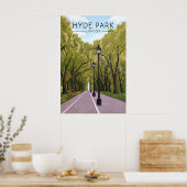 Hyde Park London Reiseplakat Poster (Küche)