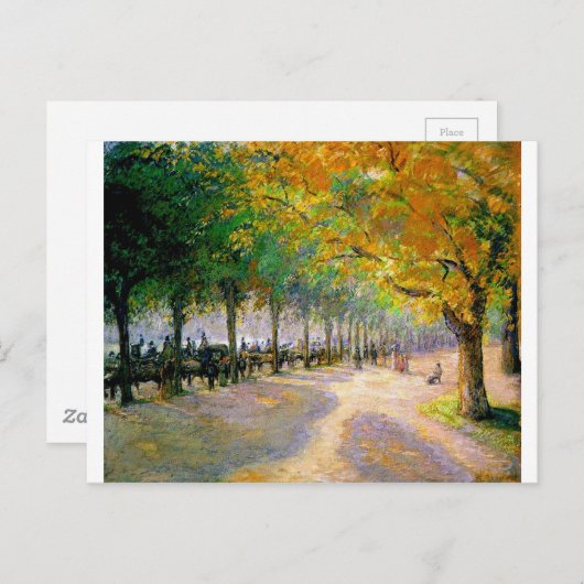 Hyde Park, London, von Camille Pissarro Postkarte (Vorne/Hinten)