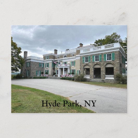 Hyde Park New York Postkarte (Vorderseite)