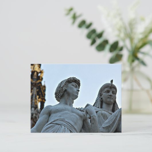 Hyde Park Statues Postkarte (Stehend Vorderseite)