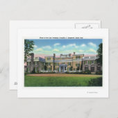 Hyde Park View von Präsident FDR's Haus Postkarte (Vorne/Hinten)