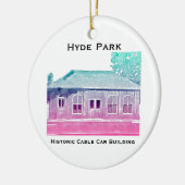Hyde Park's historisches Cable Car Ornament (Links)