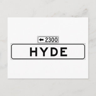 Hyde St., San Francisco Street Sign Postkarte
