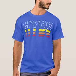 Hyde Vorname Lustig Vintage Sonnenuntergang Hyde l T-Shirt