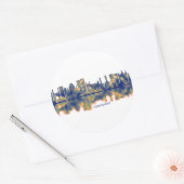 Hyderabad Skyline Runder Aufkleber (Umschlag)