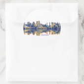 Hyderabad Skyline Runder Aufkleber (Tasche)