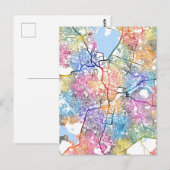 Hyderabad Telangana Map Postkarte (Vorne/Hinten)