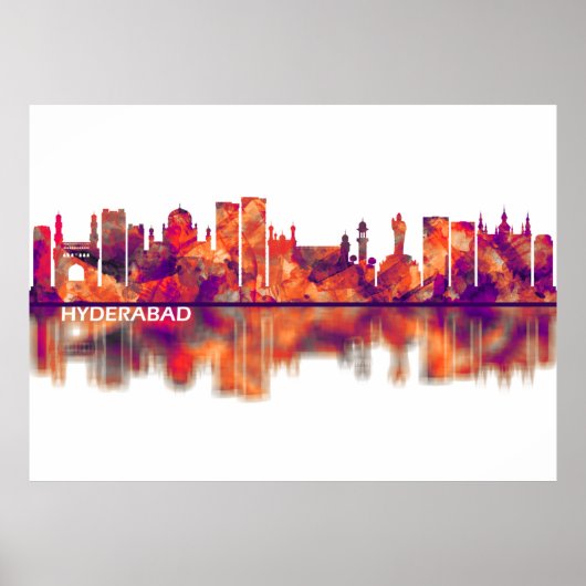 Hyderabad Telangana Skyline Poster (Vorne)