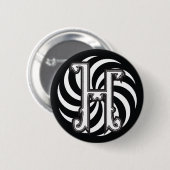 Hydes H Glyph-Knopf Button (Vorne & Hinten)