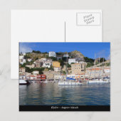 Hydra - Ägäische Inseln Postkarte (Vorne/Hinten)