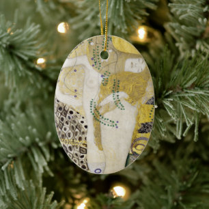 Hydra (alias Wasser-Schlangen I) von Gustav Klimt Keramik Ornament