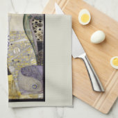 Hydra (alias Water Serpents I) von Gustav Klimt Geschirrtuch (Viertel Falte)