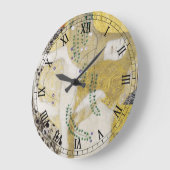 Hydra (alias Water Serpents I) von Gustav Klimt Große Wanduhr (Winkel)