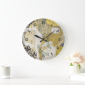 Hydra (alias Water Serpents I) von Gustav Klimt Große Wanduhr (Zuhause)