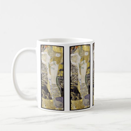 Hydra (alias Water Serpents I) von Gustav Klimt Kaffeetasse (Links)