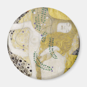 Hydra (alias Water Serpents I) von Gustav Klimt Magnet