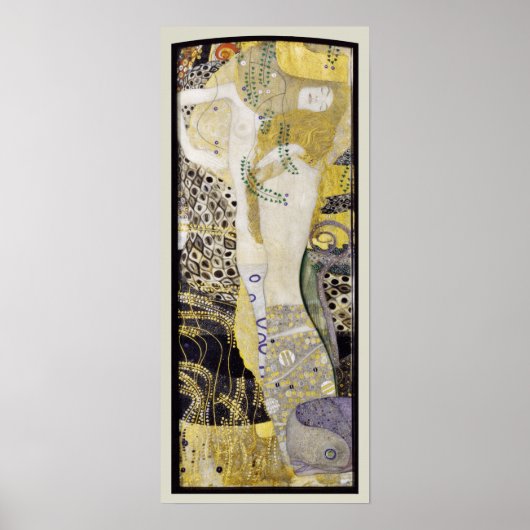Hydra (alias Water Serpents I) von Gustav Klimt Poster (Vorne)