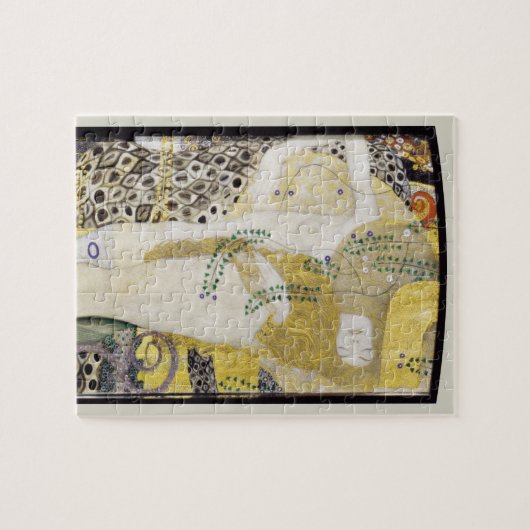 Hydra (alias Water Serpents I) von Gustav Klimt Puzzle (Horizontal)