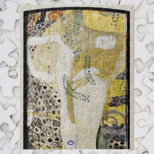 Hydra (auch Wasserschlangen I) von Gustav Klimt Puzzle
