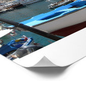 Hydra - der Hafen Poster (Ecke)