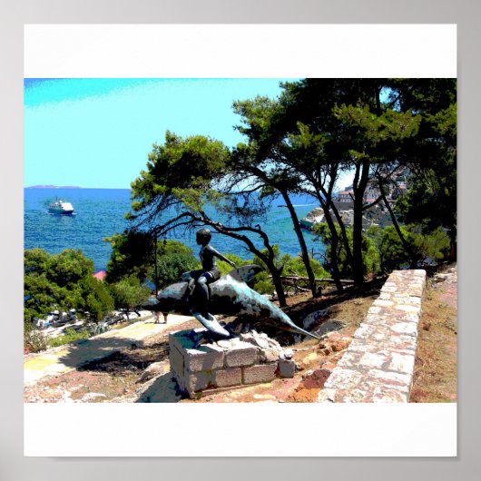 Hydra - Der Junge auf einem Delphin-04 Poster (Vorne)