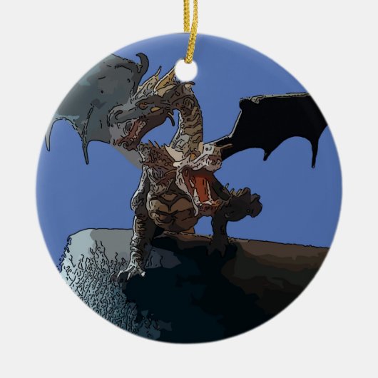Hydra-Drache Keramikornament (Vorne)