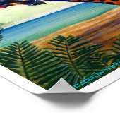 Hydra Dragon auf Beach Dragon drucken Poster (Ecke)