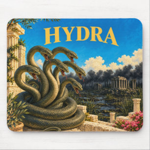 Hydra, Gothic Fantasy Monster Mousepad