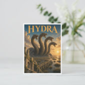 Hydra, Gothic Fantasy Monster Postkarte (Stehend Vorderseite)
