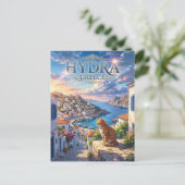 Hydra Griechenland Postkarte (Stehend Vorderseite)