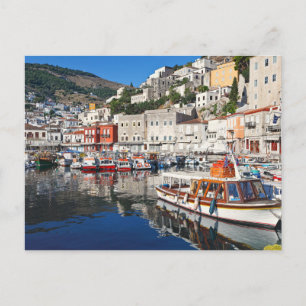 Hydra hat sicherlich den malerischsten Hafen in Gr Postkarte