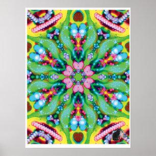 Hydra Kinematische Collage Kaleidoskop Poster