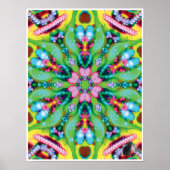 Hydra Kinetic Collage Kaleidoscope Poster (Vorne)