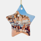 HYDRA - Maultiere im Hafen Keramik Ornament (Rechts)