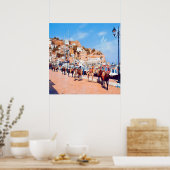 HYDRA - Maultiere im Hafen Poster (Küche)