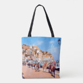 HYDRA - Maultiere im Hafen Tasche (Rückseite)